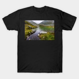 Romanian Carpathians and glacial lake Capra T-Shirt